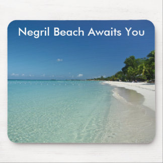 Tapis De Souris La plage de Negril vous attend