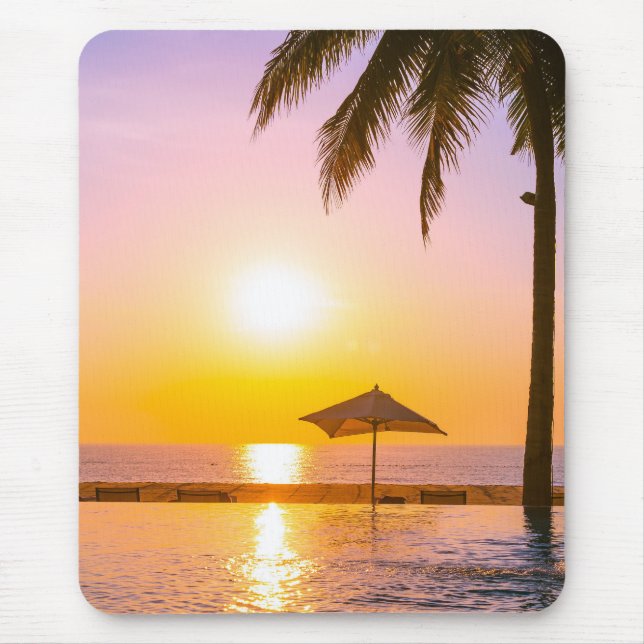 Tapis De Souris La Plage D'Été Avec La Mer (Devant)
