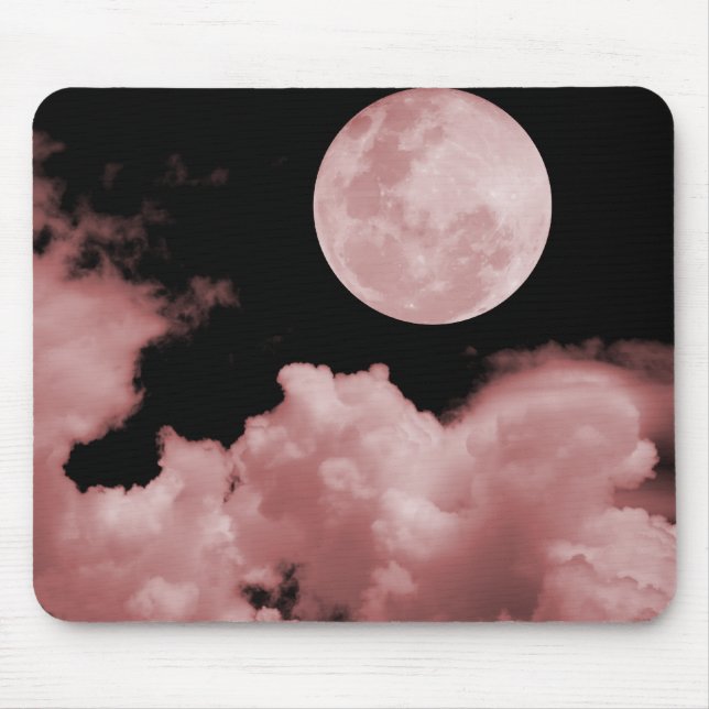 TAPIS DE SOURIS LA PLEINE LUNE OPACIFIE LE ROUGE (Devant)