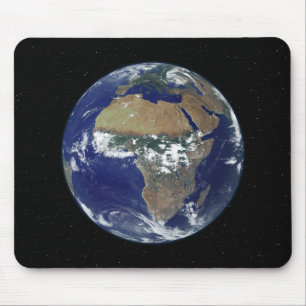 Tapis De Souris La pleine terre montrant l'Afrique et l'Europe