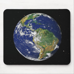 Tapis De Souris La pleine terre montrant l'Amérique du Sud 2