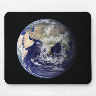 Tapis De Souris La pleine terre montrant l'Europe et l'Asie