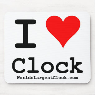 Tapis De Souris La plus grande horloge Mousepad du monde