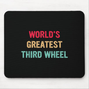 Tapis De Souris La plus grande troisième roue du monde drôle Retro