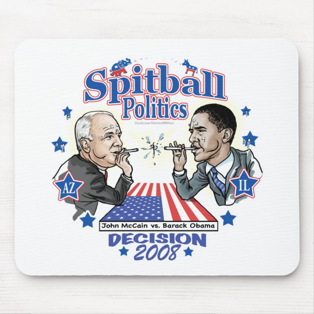 Tapis De Souris La politique 2008 de Spitball (Devant)