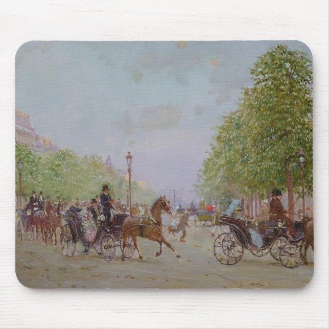 Tapis De Souris La promenade sur le Champs-Elysees (Devant)
