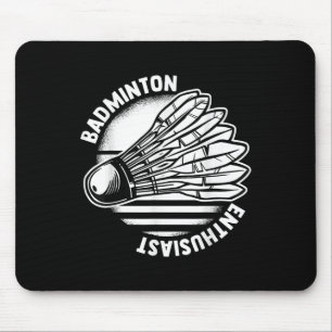 Tapis De Souris La raquette de badminton navette pour passionnés d