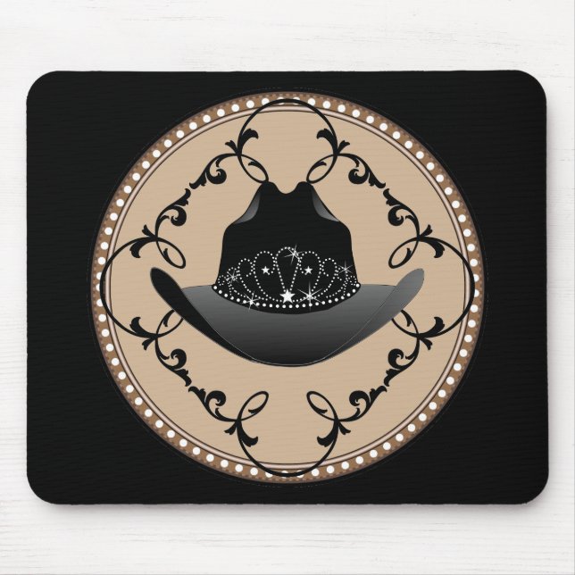 Tapis De Souris La Reine Mousepad occidental de rodéo (Devant)