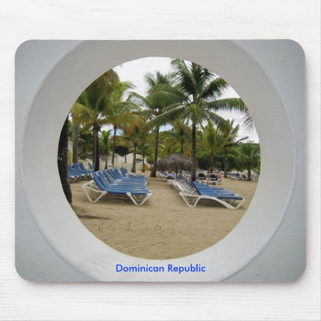 Tapis De Souris La République Dominicaine Mousepad (Devant)