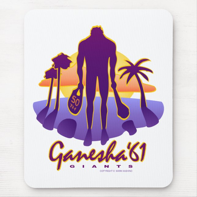 Tapis De Souris La Réunion 1961 de Ganesh HS cinquantième (Devant)