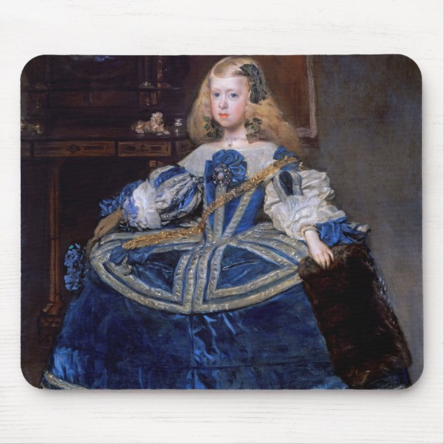 Tapis De Souris La robe bleue de l'infante Margarita Teresa, Velaz (Devant)
