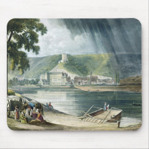Tapis De Souris La Roche, des "vues sur la Seine", gravée par T