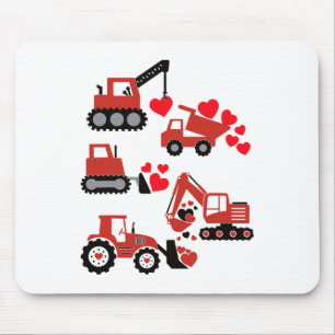 Tapis De Souris La Saint-Valentin Garçons Enfants Construction Tru