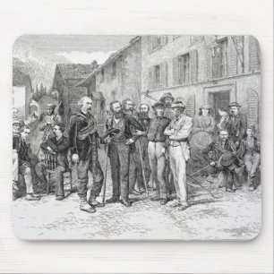 Tapis De Souris La salle de club de Zermatt en 1864, "de la monté