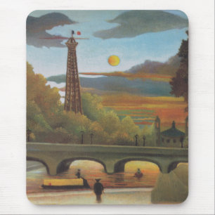 Tapis De Souris La Seine et la Tour Eiffel au coucher du soleil pa