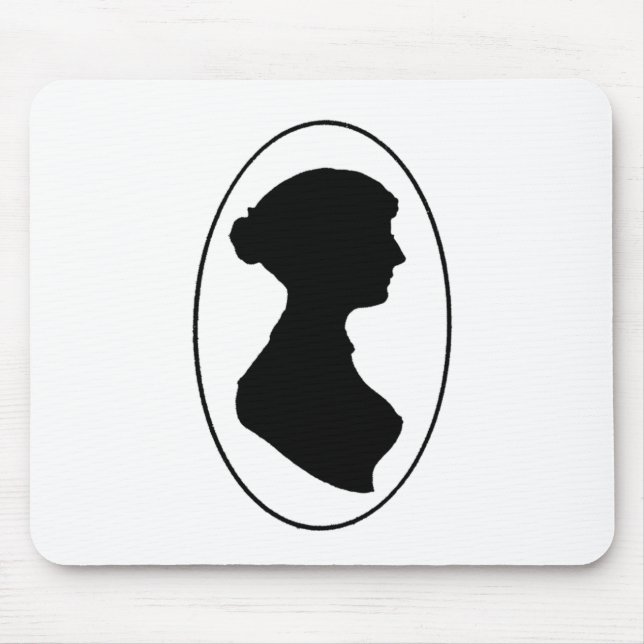 Tapis De Souris La silhouette de Jane Austen (Devant)