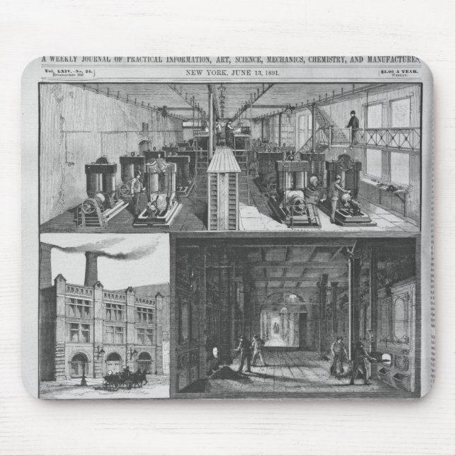Tapis De Souris La station d'Edison la Co Illuminating électrique (Devant)