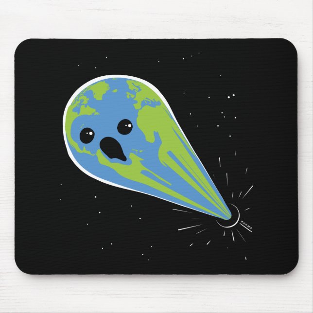 Tapis De Souris La terre contre le trou noir (Devant)