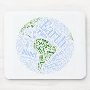 Tapis De Souris La terre dans Tagxedo