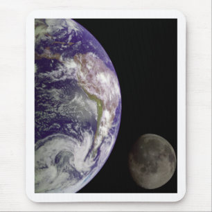 Tapis De Souris La terre et lune par Galilée