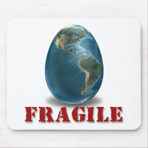Tapis De Souris La terre Mousepad fragile