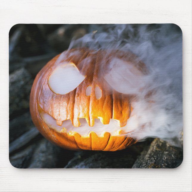Tapis De Souris La tête Jack-o-Lantern d'un cavalier sans tête (Devant)