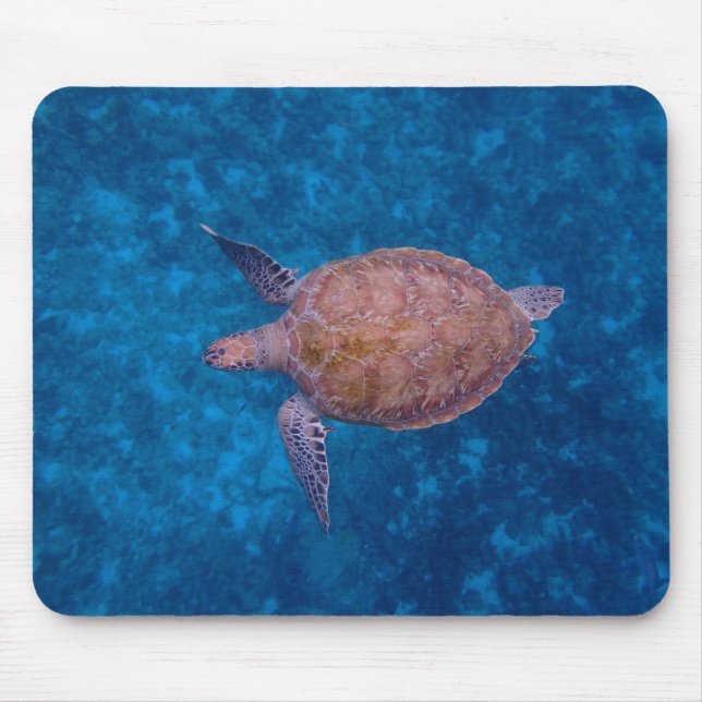 Tapis De Souris La tortue de mer de la Barbade (Devant)