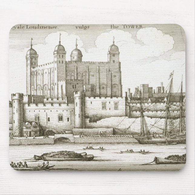 Tapis De Souris La tour de Londres, 1647 (gravure) (Devant)