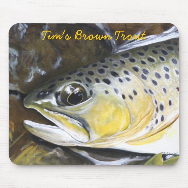 Tapis De Souris La truite Brown de Tim (Devant)