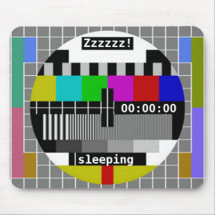 Tapis De Souris La TV examinent la fermeture de carte