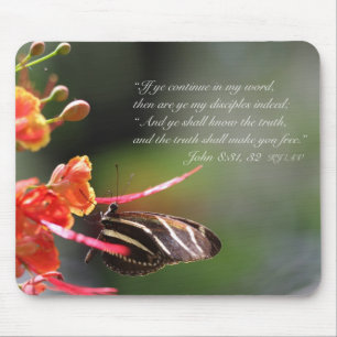 Tapis De Souris La vérité vous libérera Mousepad (Poinciana)