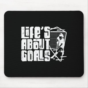Tapis De Souris La vie de hockey sur gazon est centrée sur les but