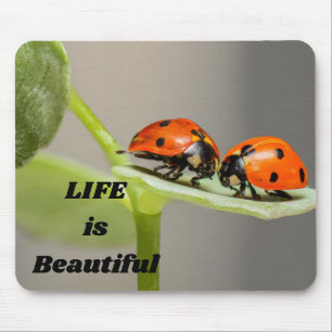 Tapis De Souris La vie est belle - Ladybug
