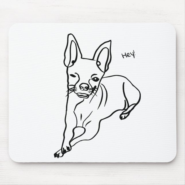 Tapis De Souris La vie est meilleure avec un Chihuahua (Devant)