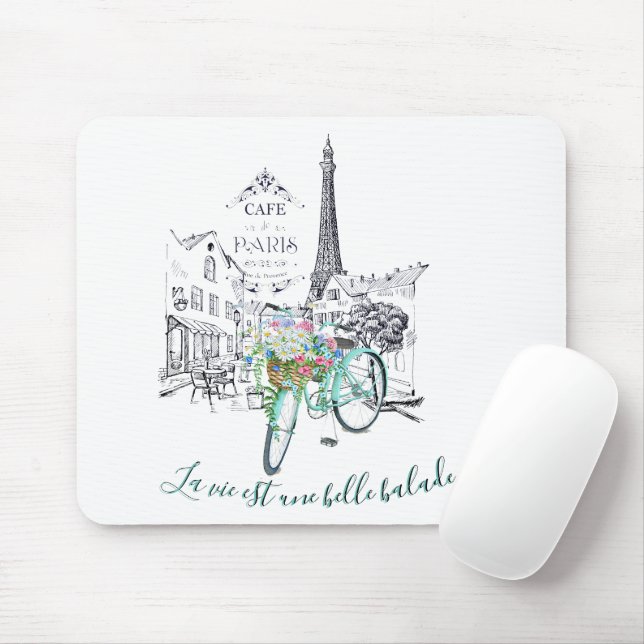 Tapis De Souris La vie est une belle balade (Avec souris)