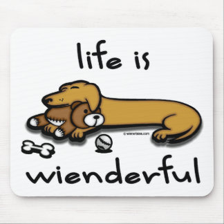 Tapis De Souris La vie est Wienderful Mousepad