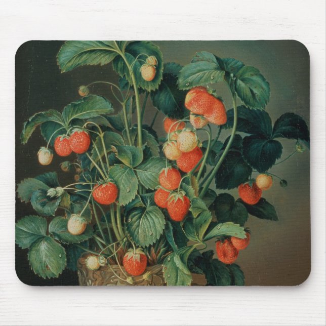 Tapis De Souris La vie toujours avec des fraises (Devant)