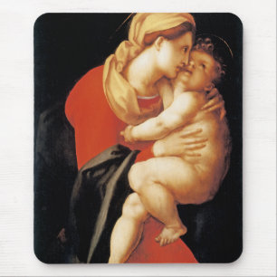 Tapis De Souris La Vierge et l'Enfant par Jacopo Da Pontormo