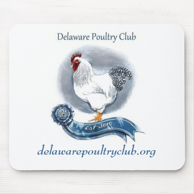 Tapis De Souris La volaille du Delaware matraquent Mousepad (le (Devant)
