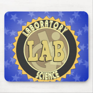 TAPIS DE SOURIS LAB BADGE LABORATOIRE SCIENCE
