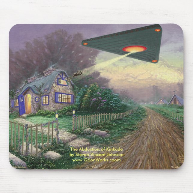 Tapis De Souris L'abduction de Kinkade, l'abduction du repli… (Devant)