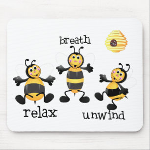 Tapis De Souris L'abeille détendent - souffle - déroulent