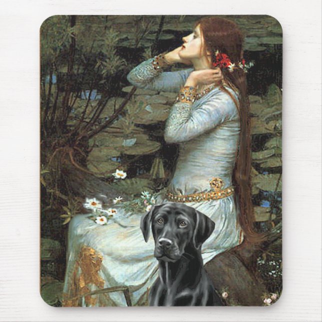 Tapis De Souris Labrador (noir 1) - Ophélie (Devant)