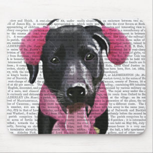 Tapis De Souris Labrador noir avec des manchons d'oreille