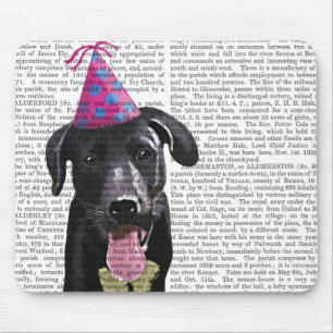 Tapis De Souris Labrador noir avec le casquette de partie