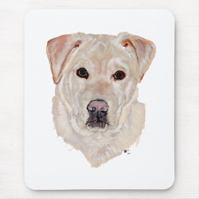 Tapis De Souris Labrador Retriever jaune (Devant)