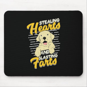 Tapis De Souris Labrador Retriever Vol Coeurs