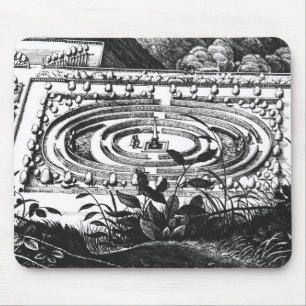 Tapis De Souris Labyrinthe à Heidelberg, Hortus Palatinus (engrav