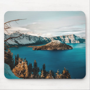 Tapis De Souris Lac de Crater dans le sud de l'Oregon