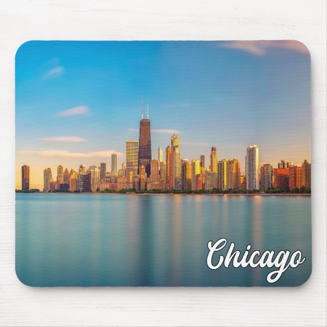Tapis De Souris Lac Michigan, Chicago, Illinois, États-Unis (Devant)